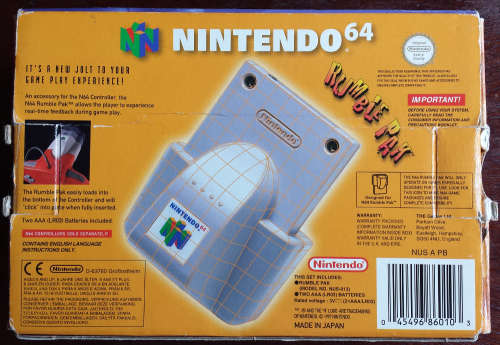 Boxed Official N64 Rumble Pack