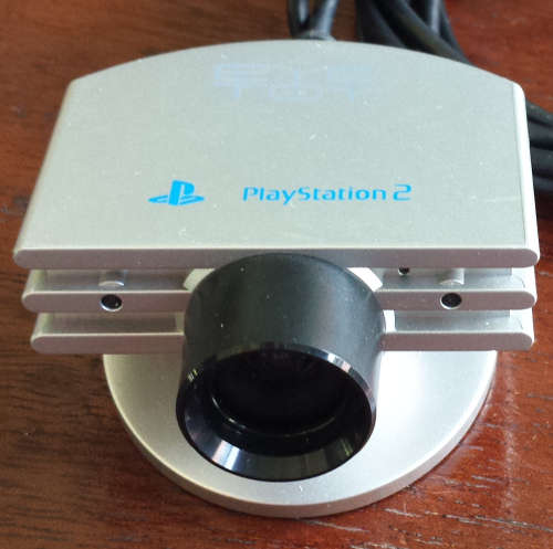 Silver PS2 EyeToy Camera + 3 Games