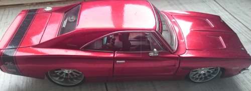 Maisto Dodge Charger 1969 Diecast model Custom Metallic Red  (Scale 1/24)