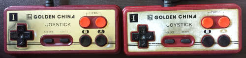 Boxed Golden China Console + 2 Controllers (Retro)
