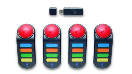 Official PS3 Buzz Wireless Buzzers (Set of 4 + Receiver) - PS3