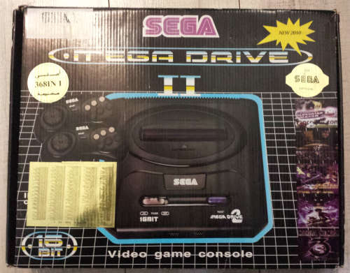 Boxed Generic Mega Drive Model 2 Console + 2 Controllers (368 in 1)