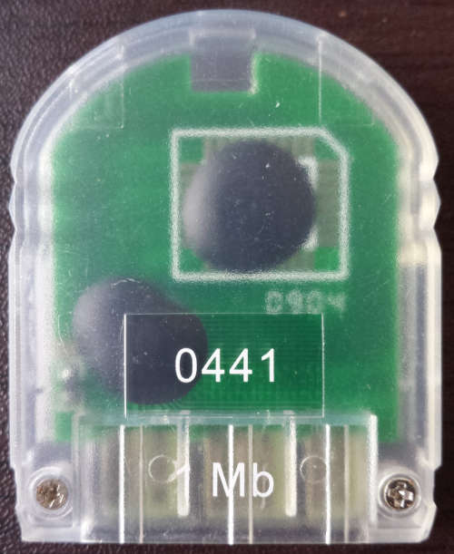 Generic 1MB PS1 Memory Card (Clear) (Retro)