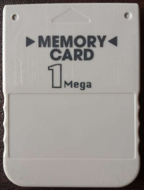 Generic 1MB PS1 Memory Card (White) (Retro)