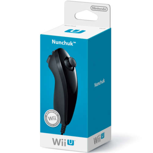 Boxed Official Wii/Wii U Nunchuk (Black)