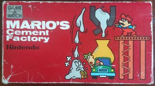 Boxed Game & Watch Console Mario's Cement Factory Single Screen (Retro)