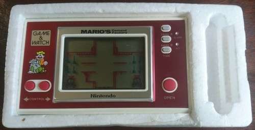 Boxed Game & Watch Console Mario's Cement Factory Single Screen (Retro)