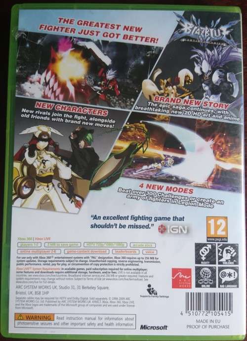 BlazBlue Continuum Shift - Xbox 360