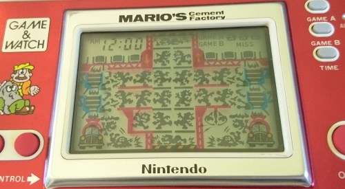 Boxed Game & Watch Console Mario's Cement Factory Single Screen (Retro)