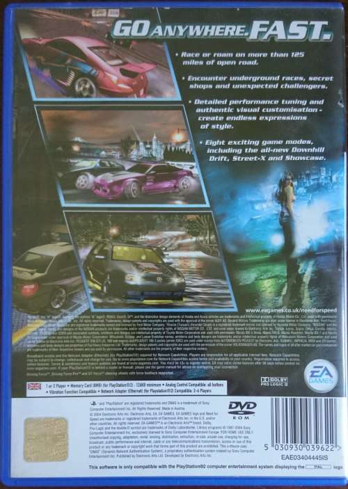Need For Speed: Underground 2 - PS2