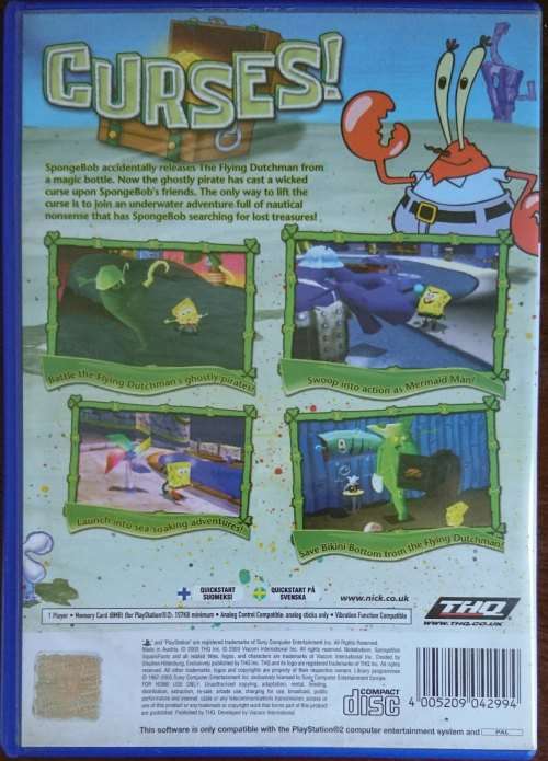 Spongebob Squarepants: Revenge of the Flying Dutchman - PS2