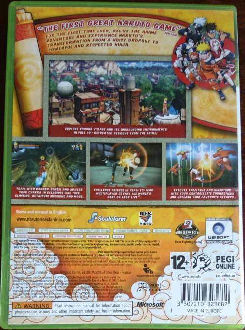 Naruto Rise of a Ninja - Xbox 360