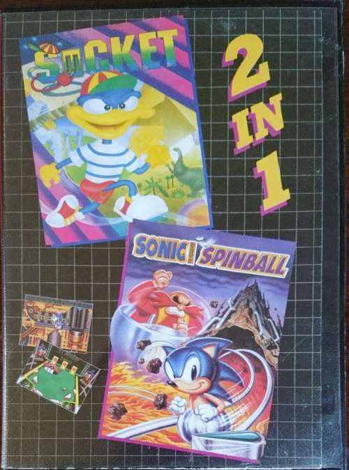 2 in 1 (Socket & Sonic Pinball) - Mega Drive (Bootleg) (Retro)