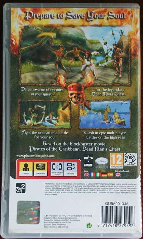 Pirates of the Caribbean Dead Man's Chest - PSP (Essentials)