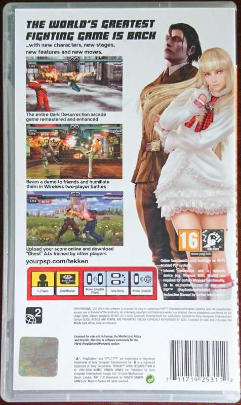 Tekken Dark Resurrection - PSP (Essentials)