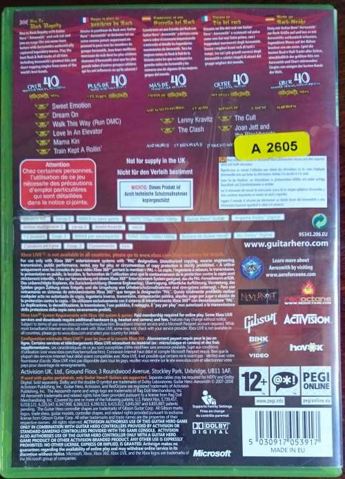Guitar Hero Aerosmith - Xbox 360