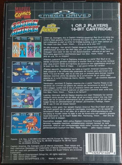 Captain America and the Avengers - Mega Drive (Retro)