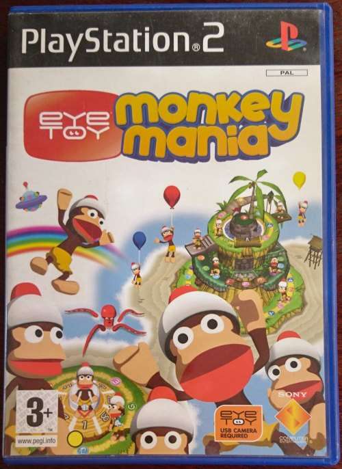 EyeToy Monkey Mania + EyeToy Camera (Black) - PS2