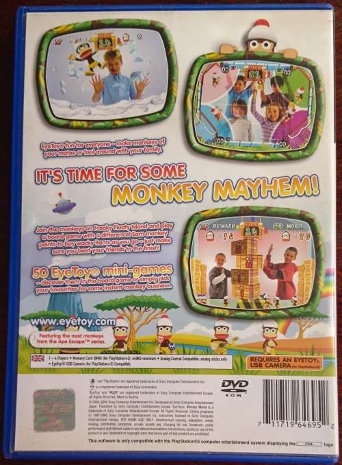 EyeToy Monkey Mania + EyeToy Camera (Black) - PS2