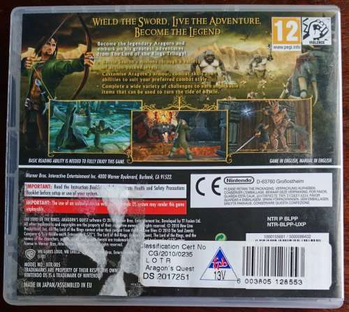 Lord of the Rings: Aragorn's Quest - DS