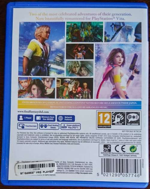 Final Fantasy X/X-2 HD Remaster - PS Vita