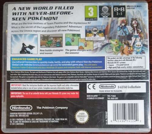 Pokemon White Version - DS