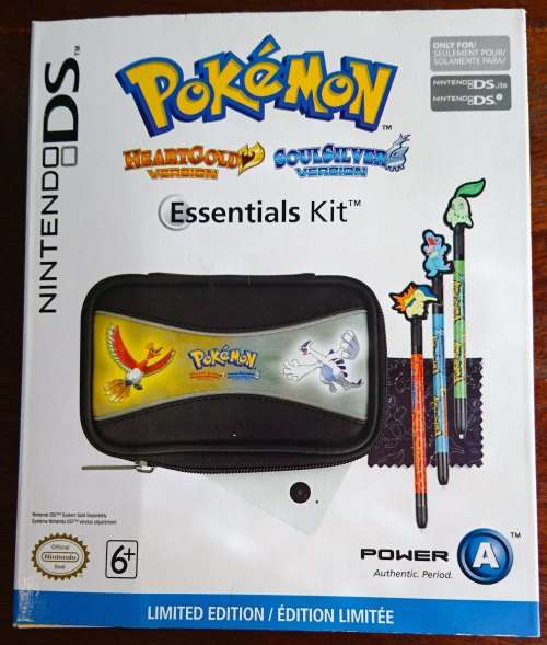 Boxed Pokemon Heartgold/SoulSilver Essentials Kit - DS lite / DSi / 3DS