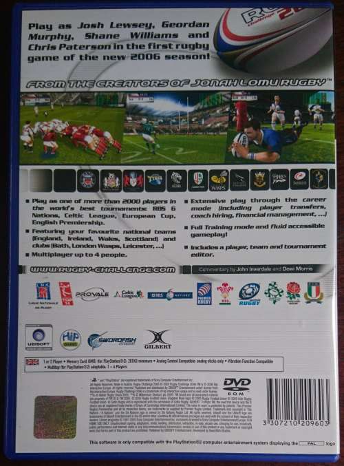 Rugby Challenge 2006 - PS2