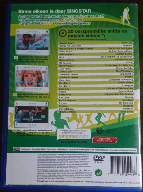 Singstar Afrikaanse Treffers - PS2