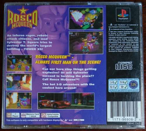 Rosco McQueen Firefighter Extreme - PS1 (Retro)