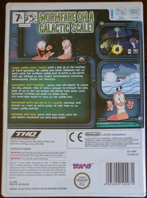 Worms a Space Oddity - Wii.