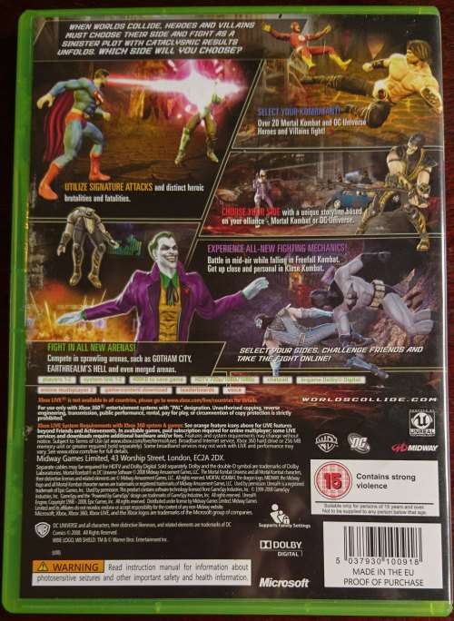 Mortal Kombat VS DC Universe - Xbox 360