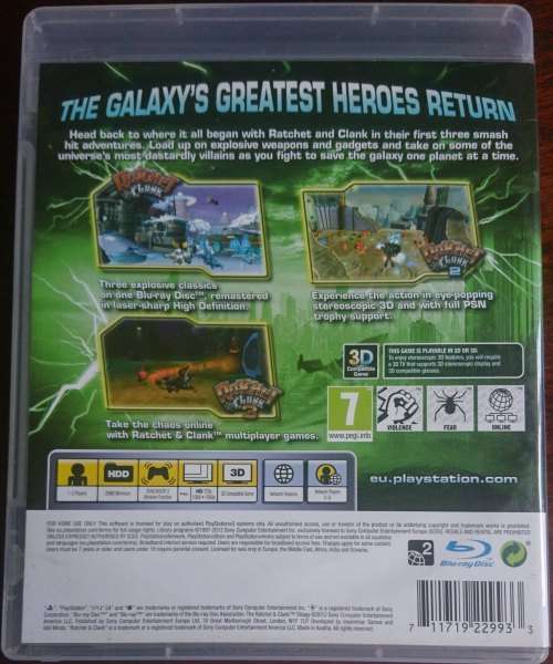 Ratchet & Clank Trilogy - PS3 (Classics HD)