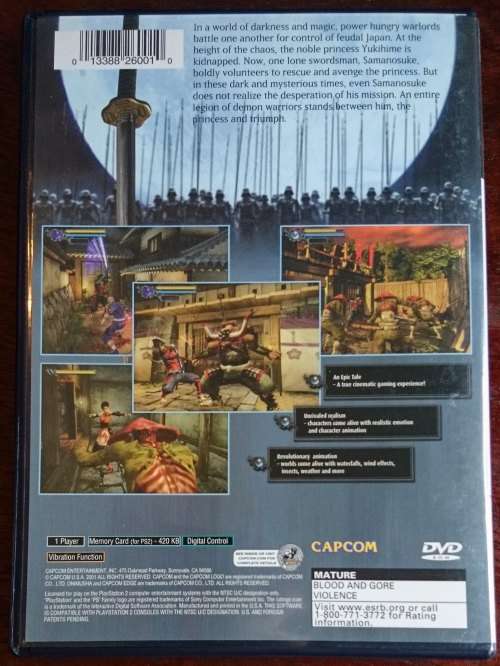 Onimusha Warlords - PS2 (NTSC)