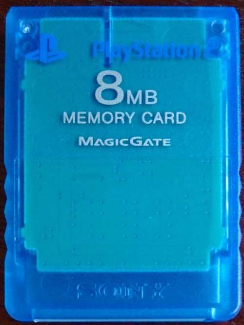 Original PS2 8mb memory card - Blue