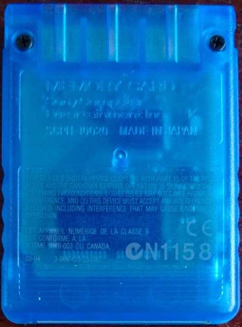 Original PS2 8mb memory card - Blue