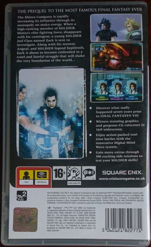 Crisis Core: Final Fantasy VII - PSP