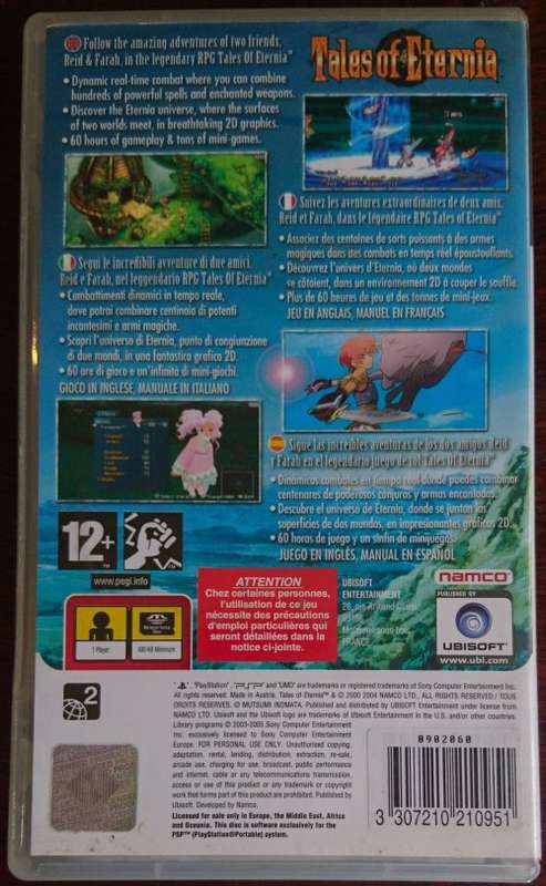 Tales of Eternia - PSP