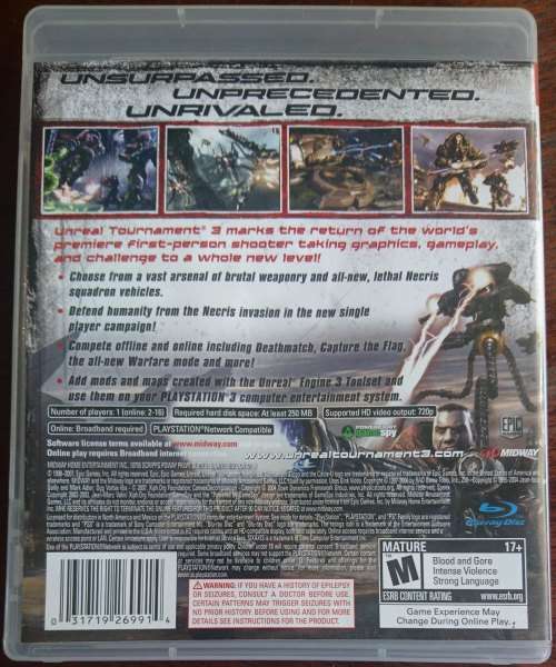 Unreal Tournament 3 - PS3 (NTSC)