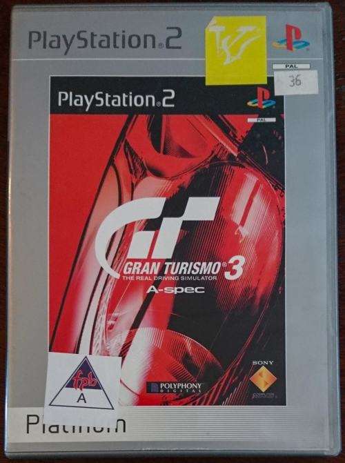 Gran Turismo 3 A-Spec - PS2 (platinum)