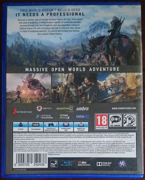 The Witcher 3: Wild Hunt - PS4
