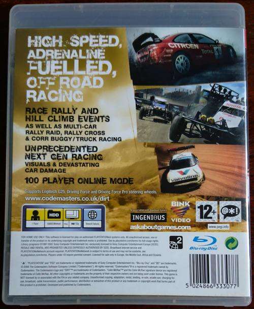 Colin McRae Dirt - PS3