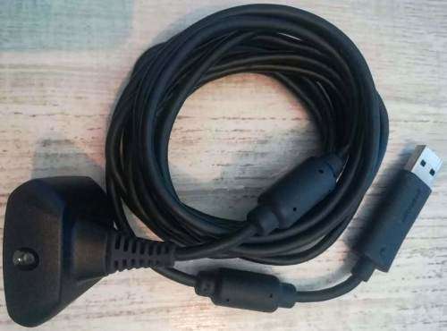 Original USB Charge cable for wireless xbox 360 controller (Black)