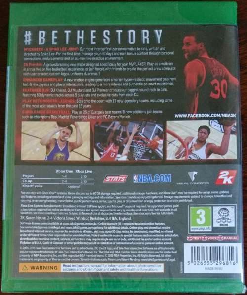 NBA 2K16 - Xbox One (Sealed)