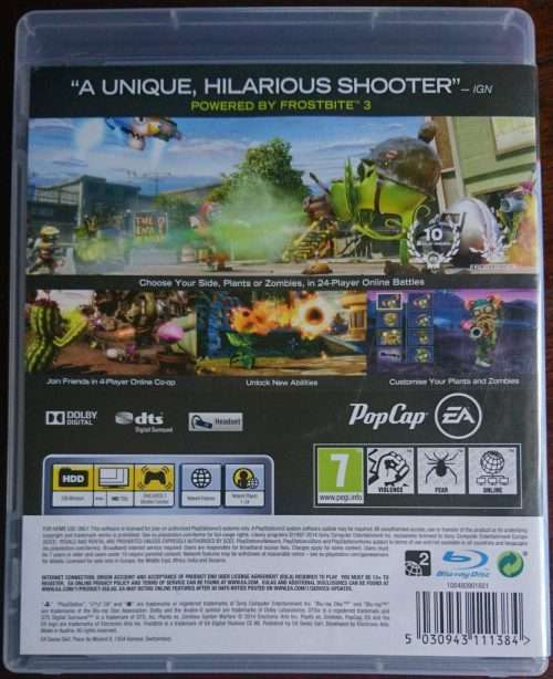 Plants vs Zombies Garden Warfare - PS3