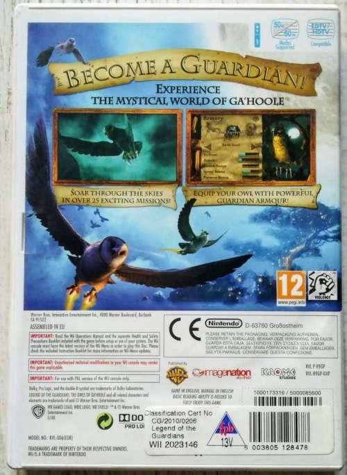 Legend of the Guardians The Owls of Ga'Hoole - Wii.