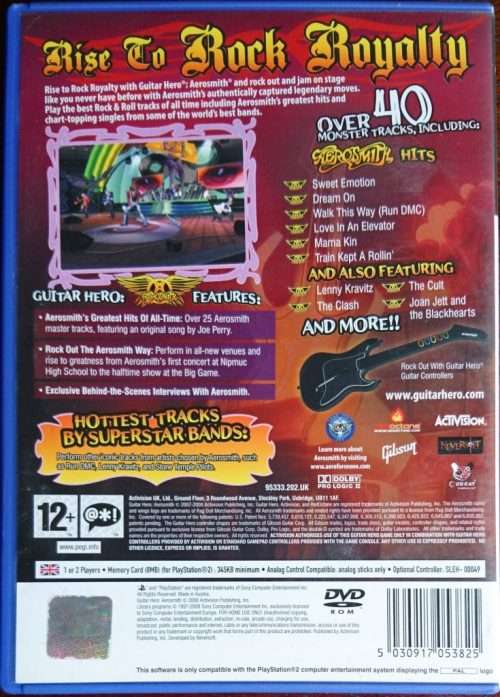 Guitar Hero Aerosmith - PS2