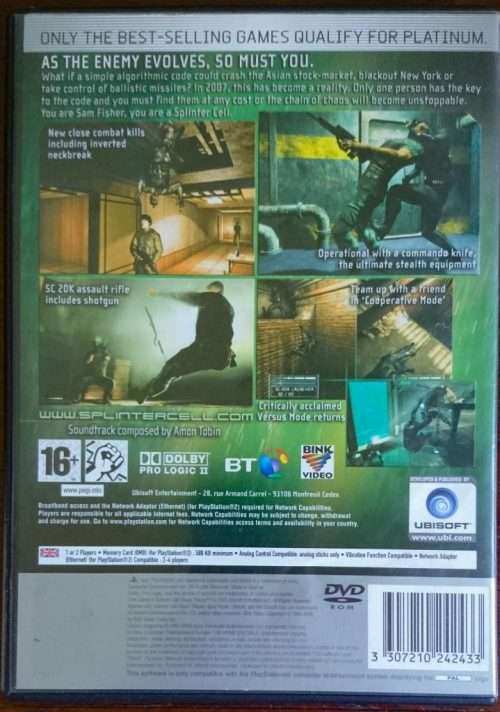 Tom Clancy's Splinter Cell Chaos Theory - PS2