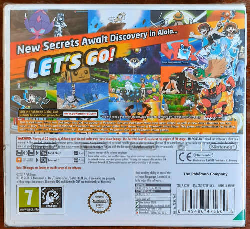 Pokemon Ultra Sun - 3DS (Sealed)