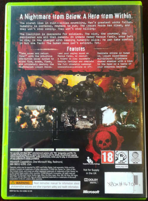 Gears of War - Xbox 360 (Classics)